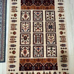 【新品】100%ウール絨毯 リビング シルクロード ラグ カーペット レトロ