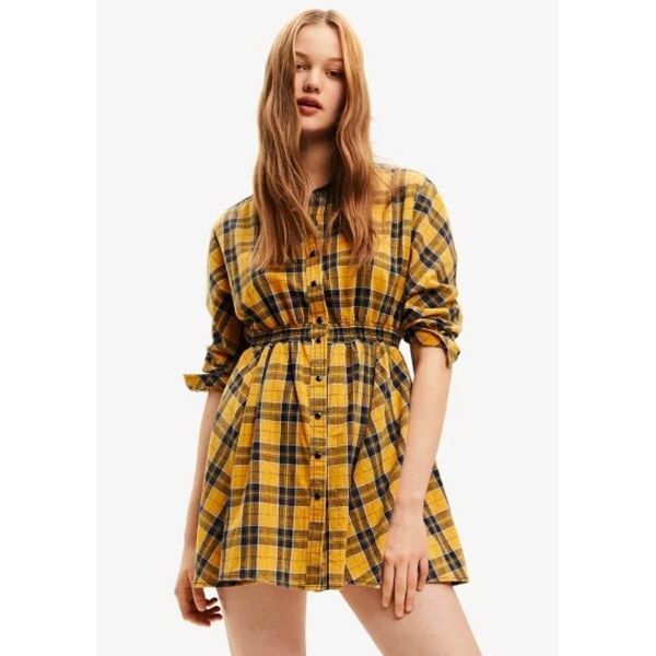 Desigual デシグアル シャツワンピース マスタード XL 大きいサイズ