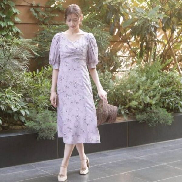JILL by JILL STUART ワンピース フラワー ラベンダー S