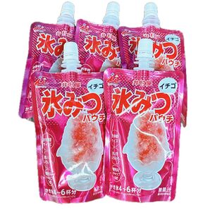 井村屋 氷みつ イチゴ パウチ 6個 まとめ売り