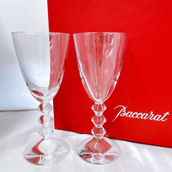 Baccarat バカラ ベガ ワイングラス 2客セット 箱付き ペア