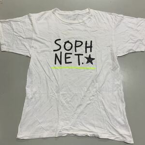 ソフネット　SOPHNET Tシャツ　半袖　メンズ　XLサイズ　白　ホワイト　日本製　MADE IN JAPAN