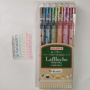 ZEBRA ラフレーチェ ジェルボールペン 6色 2010年2月発売 廃盤 希少 当時物