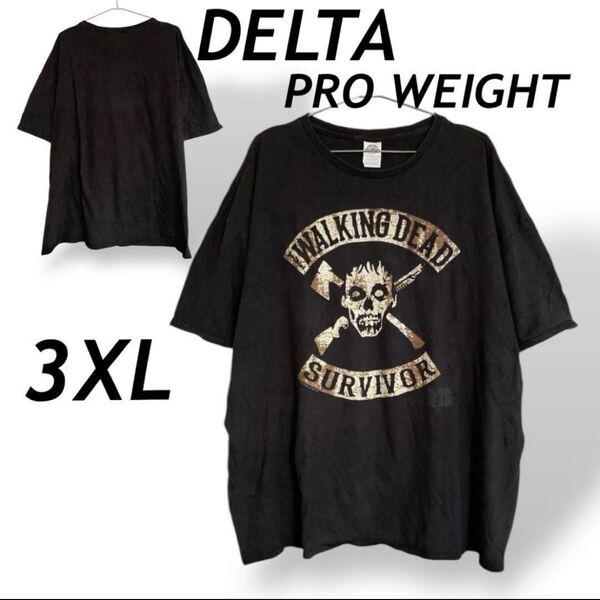 DELTA PRO WEIGHTウォーキングデッド 3XL Tシャツ ブラック系/G18☆