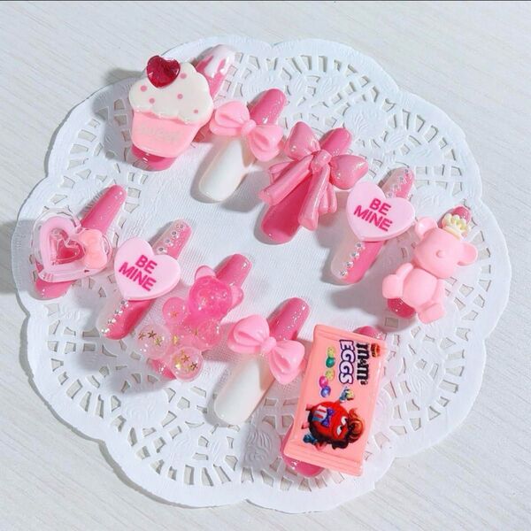 No. 200 派手ネイル ギャルネイル ゴテゴテ 鬼ロングネイル お菓子ネイル