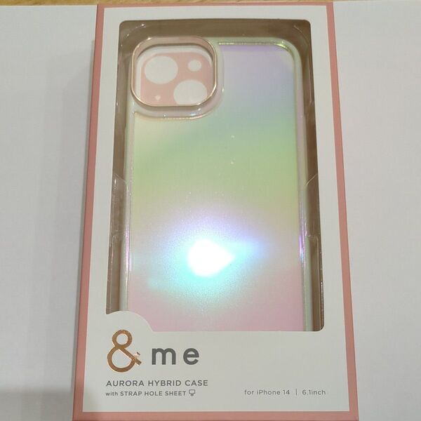 ELECOM PM-A22AHVCA2WH iPhone 14 用 ケース ハイブリッド カバー 衝撃吸収 オーロラ ホワイト