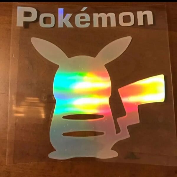 レインボーメッキステッカー大きいサイズ pokemon サーフィン ヘルメット スノーボード ステッカー