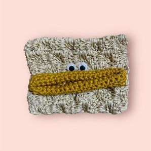 パクパクモンスター ティッシュケース ハンドメイド あみぐるみ