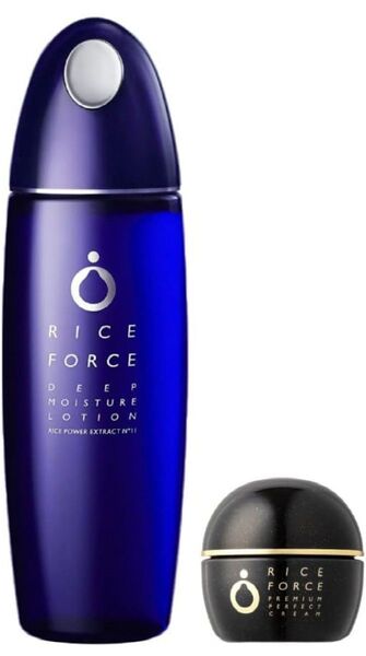 【120ml】ディープモイスチュアローション + プレミアムパーフェクトクリーム 15g/ライスフォース(RICEFORCE)