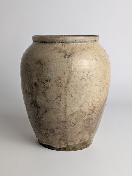 白丹波 壺 江戸時代後期 18〜19世紀 花器 花瓶