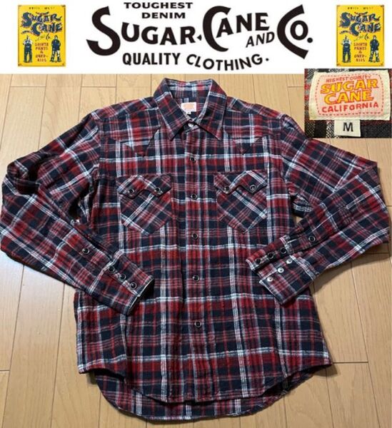 SUGAR CANE(シュガーケーン) チェック柄長袖シャツ【M】