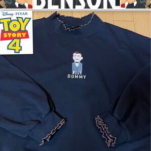 希少レア品!『ベンソン』腹話術人形 刺繍スウェット 黒 スウェット 古着