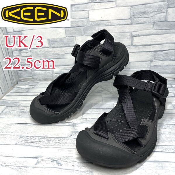 ★美品★KEEN ZERRAPORTⅡサンダル ブラック UK3/22.5cm