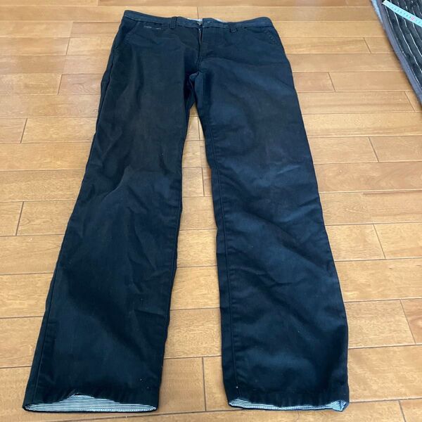 メンズ パンツ 黒 ウエスト 68-76 S