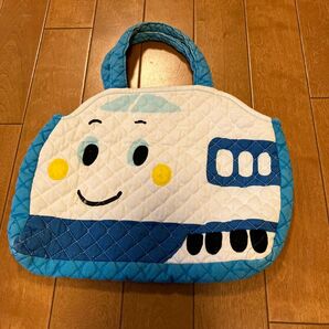 新幹線くん ダイカット キルティング手提げバッグ 希少 ビンテージ 廃盤品 しんかんせん しんかんせん