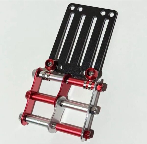 黒×赤×銀 ベルトループ付き3連チェーン ニックス風 腰道具 腰袋 工具差し