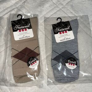 Natural Comfort 靴下 2足セット レディース 23〜25cm