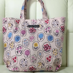 ハンドメイド トートバッグ 花柄 ピンク
