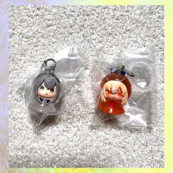 ホロライブ めじるしアクセサリー 白銀ノエル 不知火フレア 新品未開封 ガチャガチャ