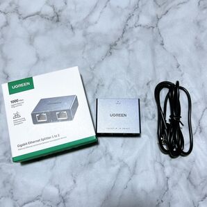 UGREEN LAN 分配器 LAN ハブ RJ45 スイッチングハブ LANケーブル 分岐 2台同時使用 有線LAN中継器