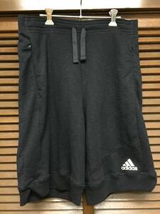 adidas Cross-Up Fleece Shorts サンプル 黒 L USED スウェットショーツ SAMPLE 