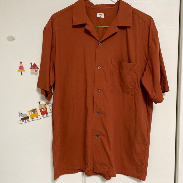 UNIQLO シャツ 半袖 オープンカラーシャツ
