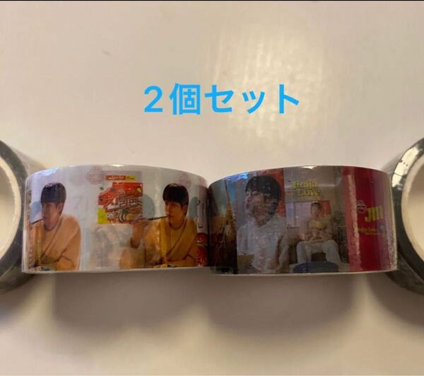 BTS JIN ジン ジンラーメン クリアテープ マスキングテープ 2個セット 新品 マスター 韓国カフェ