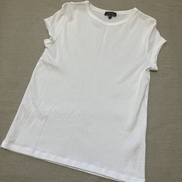 未使用 Massimo Dutti トップス カットソー 白 半袖Tシャツ XS