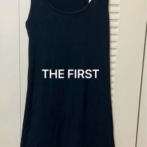 THE FIRST ノースリーブ カットソー トップス 黒