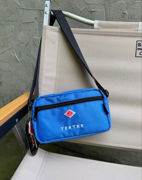 GWタイムセール DANTON CORDURA CANVAS SHOULDER POUCH ショルダーバッグ ブルー