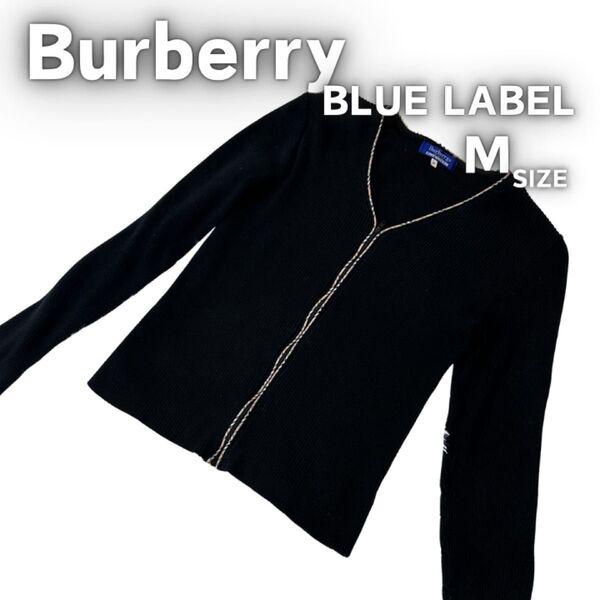 Burberrys BLUE LABELバーバリー ブルーレーベルコットン チャック ノバチェック カーディガン