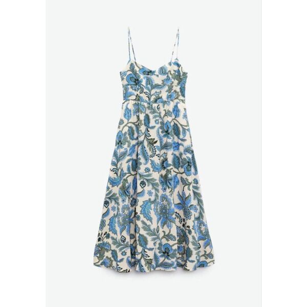 ZARA ザラ 花柄キャミソールワンピース ペイズリー