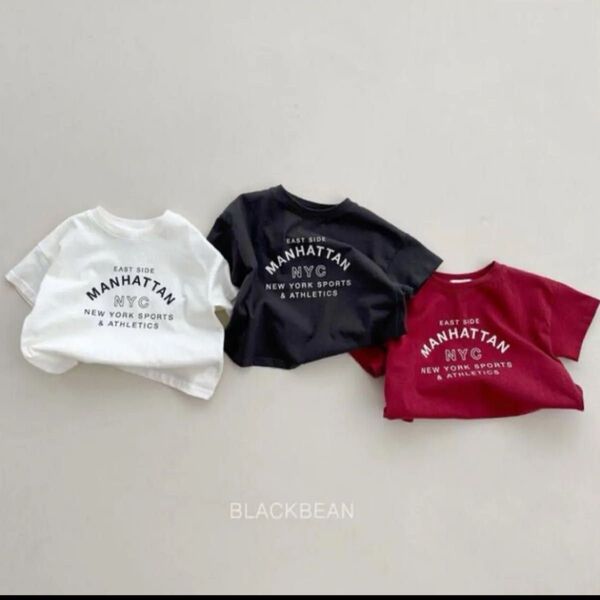 ★新品★Tシャツ キッズ 半袖 トップス 女の子 男の子 韓国こども服 子供服 韓国ブランド アイボリー
