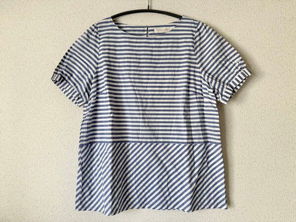 chocol raffine robe ストライプブラウス
