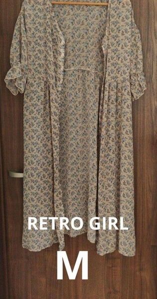 RETRO GIRL Mサイズ 2way ワンピース 羽織 花柄