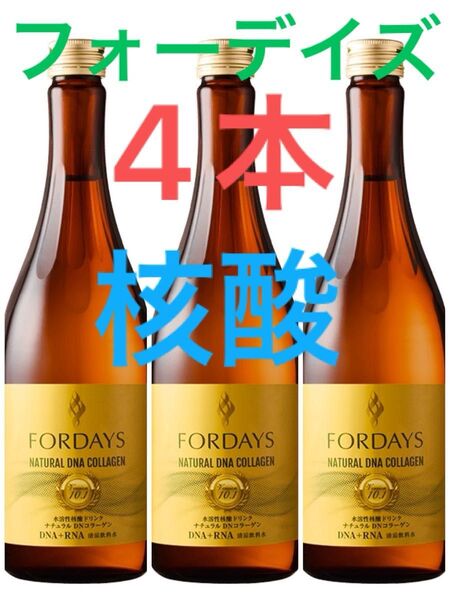 【値下げ】フォーデイズ ナチュラルDNコラーゲン 核酸ドリンク 4本
