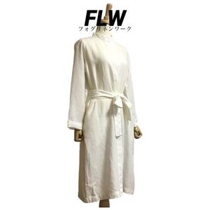 【FLW】 フォグリネンワーク リネンスタンドカラーロングコート