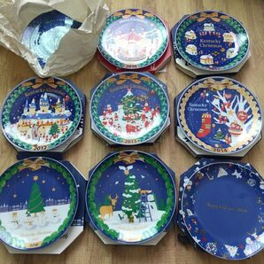 ケンタッキー クリスマス絵皿 9枚セット