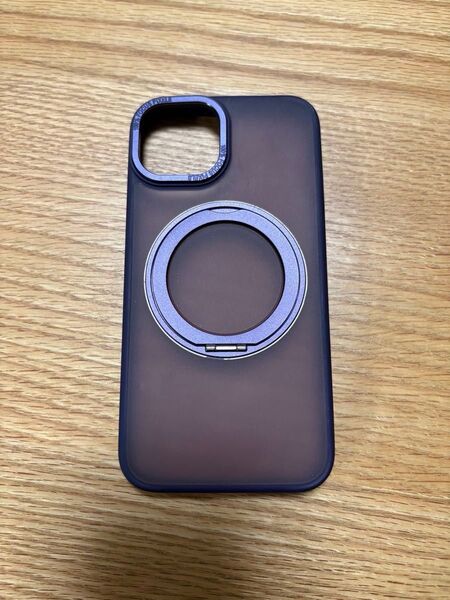 iPhone 13 ケース スマホリング付き マグセーフ対応 パープル