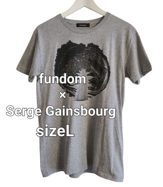 Fundom×Serge Gainsbourg プリントTシャツ Color グレーsizeL