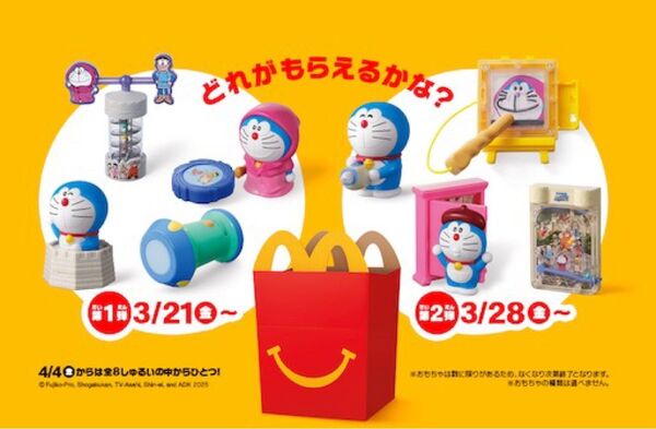 マクドナルド ハッピーセット ドラえもん 第2弾