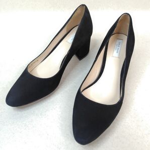 ★使用感少なめ★コールハーン パンプス 23cm スエード チャンキー
