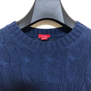 altea リネン100%ケーブルニット Sイタリア製