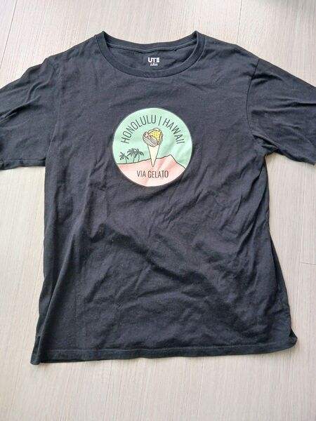 ホノルル・ハワイ Tシャツ Mサイズ 黒 ユニクロ M ジェラート