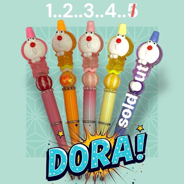 ★夜光DORAちゃんボールペン★(夜光画像有りです☆)※替え芯1本付いています。