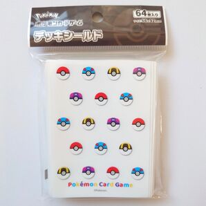 新品 ポケモンカードゲーム デッキシールド モンスターボールデザイン ポケカ スリーブ