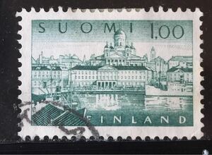 フィンランド切手★ヘルシンキ港と汽船 1963年