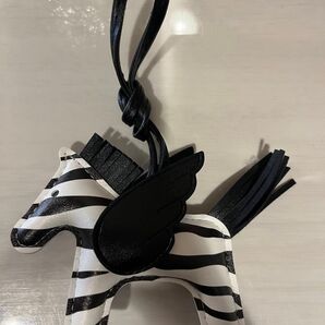 ペガサス ゼブラ シマウマ ペガサスチャーム バッグチャーム ロデオチャーム ロデオ レザー ※他の色のロデオも出品中