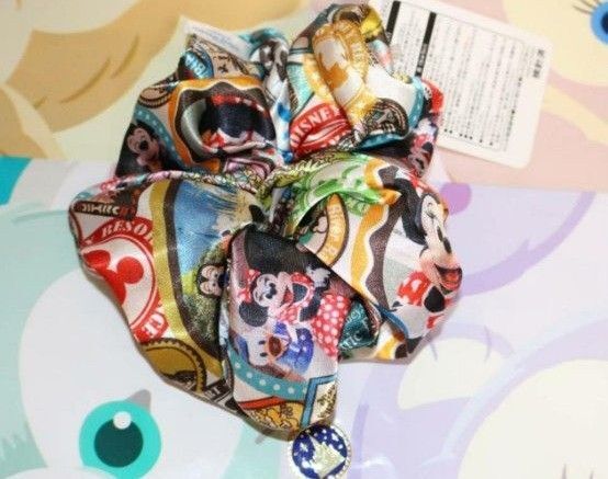 TDR TDL TDS 実写シュシュ 旧フェイス ヘアゴム ディズニー ミッキー ミニー ドナルド デイジー プルート グーフィー