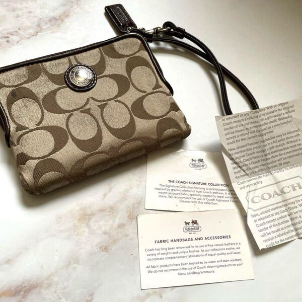 coach コーチ シグネチャー オーセンティック リストレット 財布